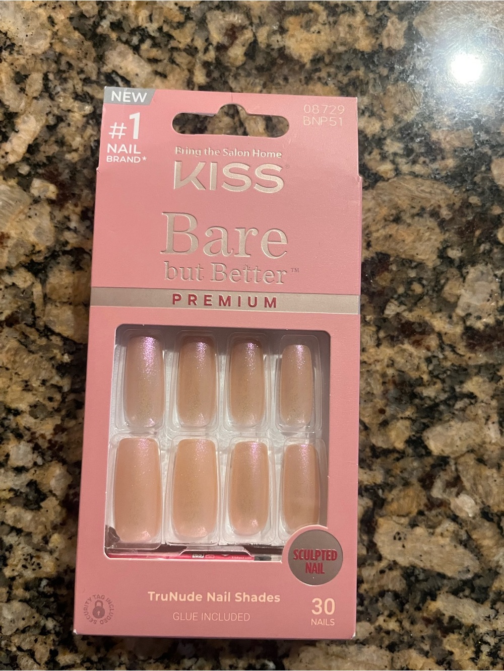 Kiss Bare but Better Premium TruNude Sculpted Press-On Nails - Pink Pearl